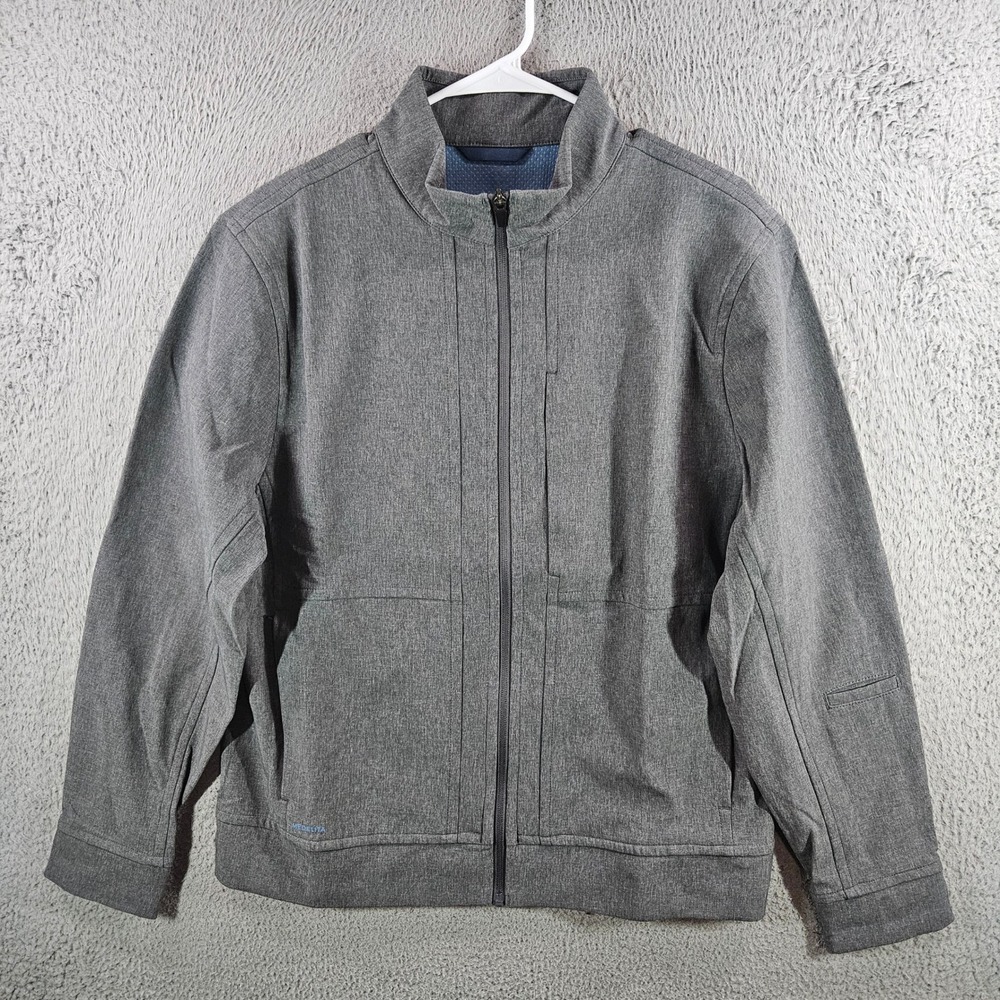 Men's Gray Full-Zip Casual Jacket